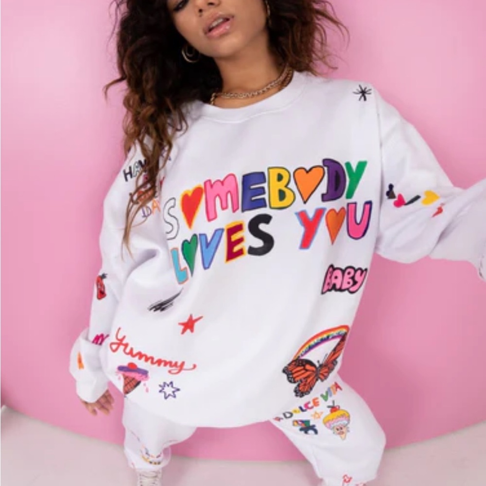 OG Mayfair Group x @iscreamcolour Somebody Loves You Crewneck Sweatshirt